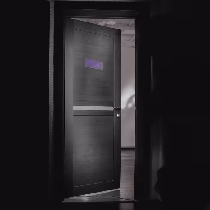 چراغ دیواری نئون دیزاین طرح Open_PR