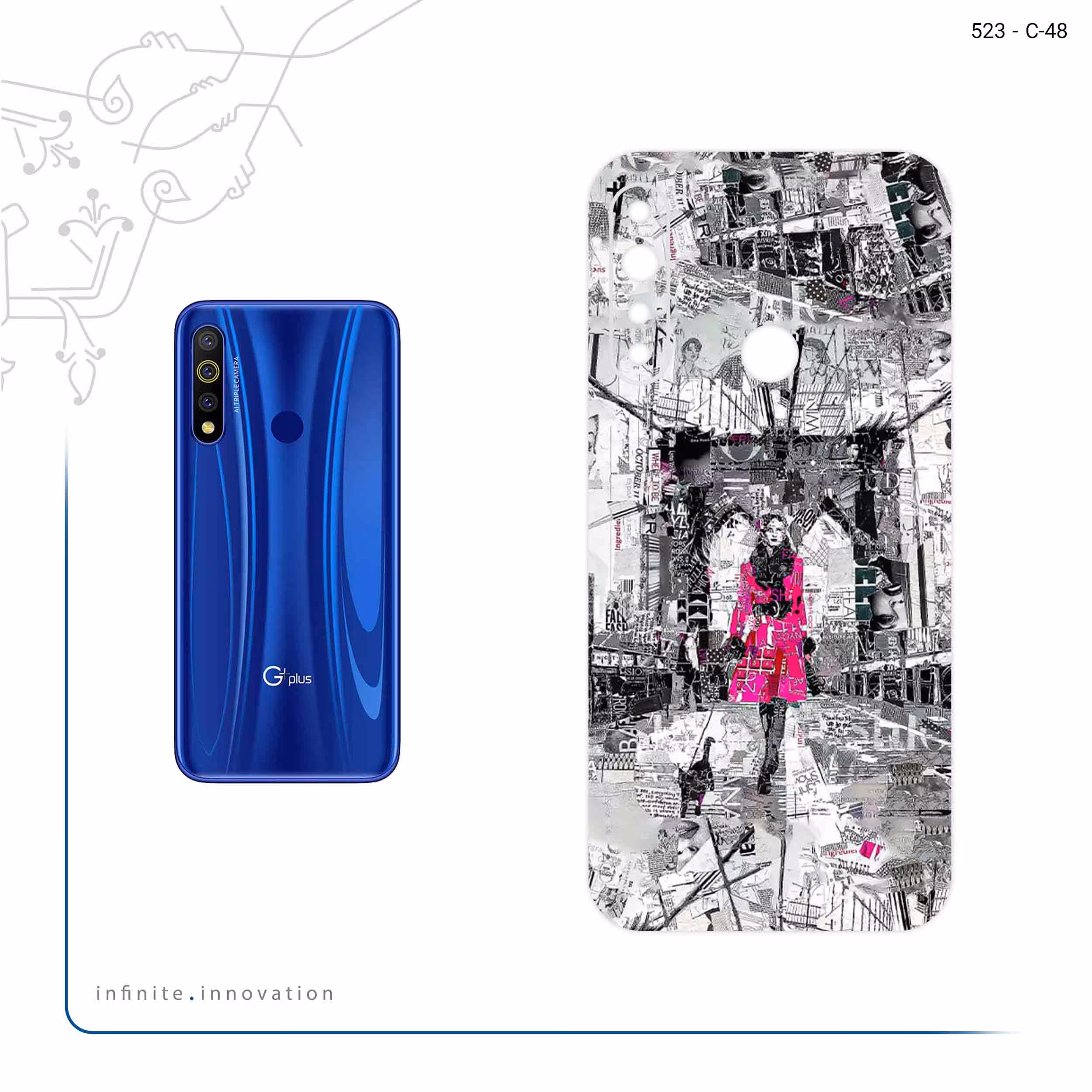 برچسب پوششی ماهوت مدل Collage of Catwalk Bridge مناسب برای گوشی موبایل جی پلاس P10 Plus