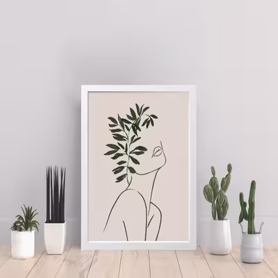 تابلو مدل مینیمال دخترانه Girlish کدS0131-w