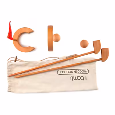 اسباب بازی مدل ست گلف چوبی کد 06