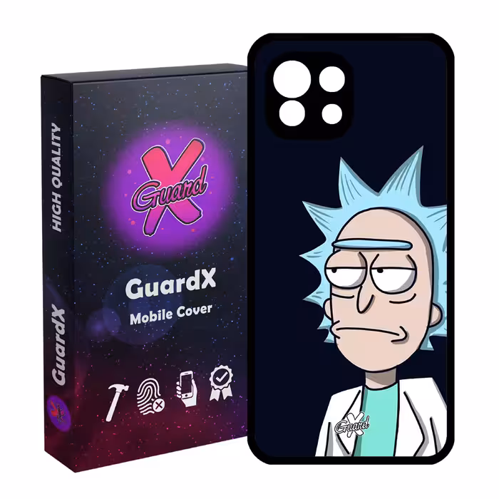 کاور گارد ایکس طرح Rick and Morty مدل Glass10030 مناسب برای گوشی موبایل شیائومی Mi 11 Lite