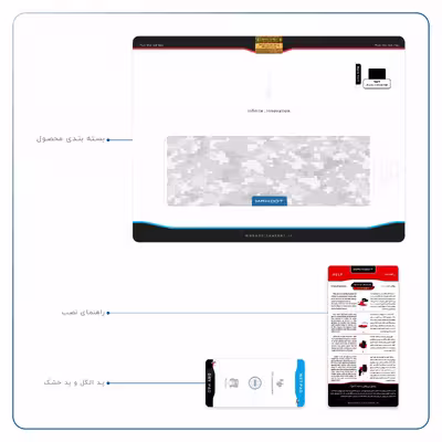 برچسب پوششی ماهوت مدل Army-Winter-Pixel مناسب برای تبلت اپل iPad Air 2 2014 A1566