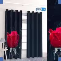 پرده تصویری طرح گل سرخ برند پرنا