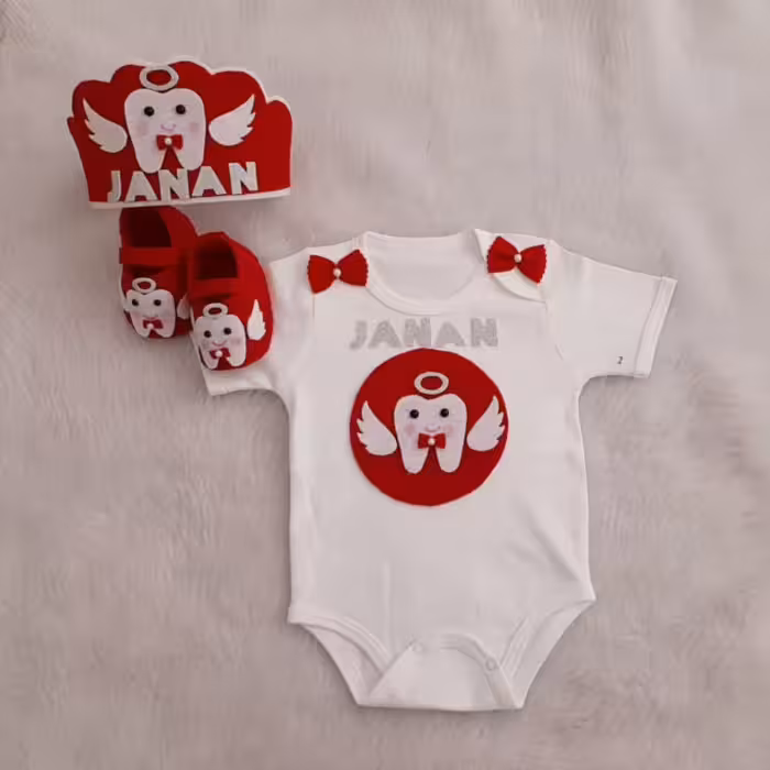 دندونی بالدار قرمز دخترانه