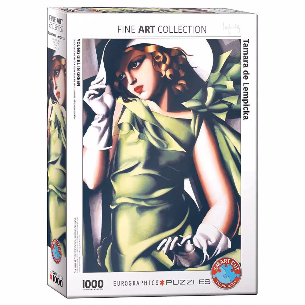 پازل 1000 قطعه Eurographics طرح دختر جوان سبزپوش
