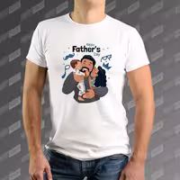 تیشرت مردانه طرح Happy Fathers Day TS-773