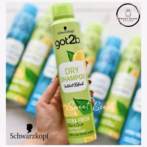 شامپو خشک برند شوارتسکف مدل Extra Fresh (سبز) حجم 200 میلی