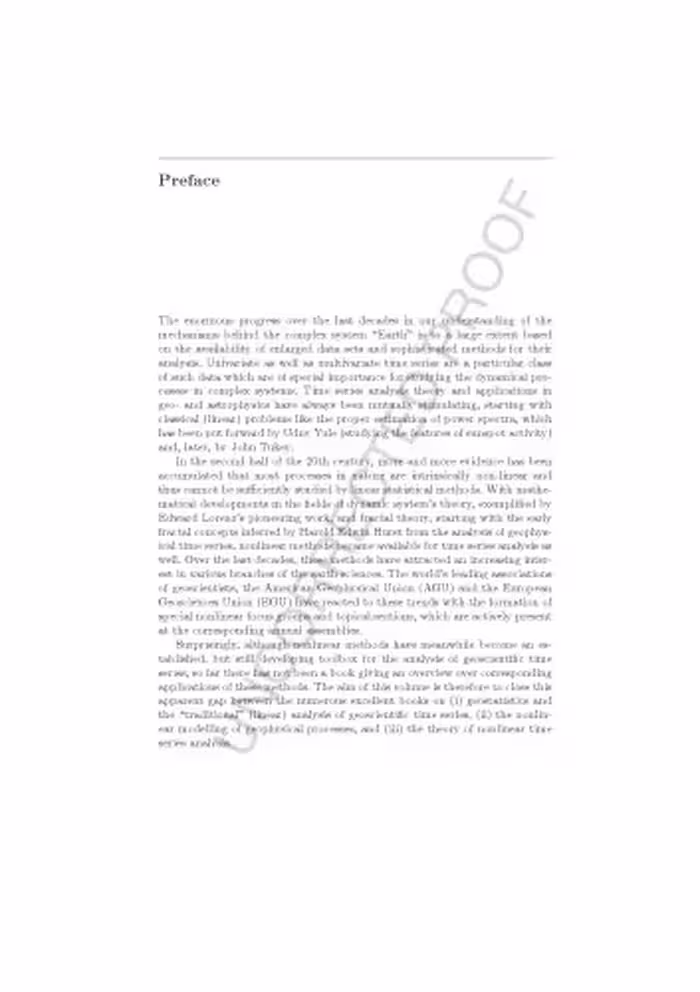 خرید و دانلود نسخه کامل کتاب Nonlinear Time Series Analysis in the Geosciences: Applications in Climatology, Geodynamics and Solar-Terrestrial Physics [proof]