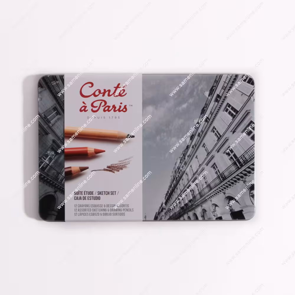 ست مداد طراحی 12 تایی کنته پاریس مدل 2186