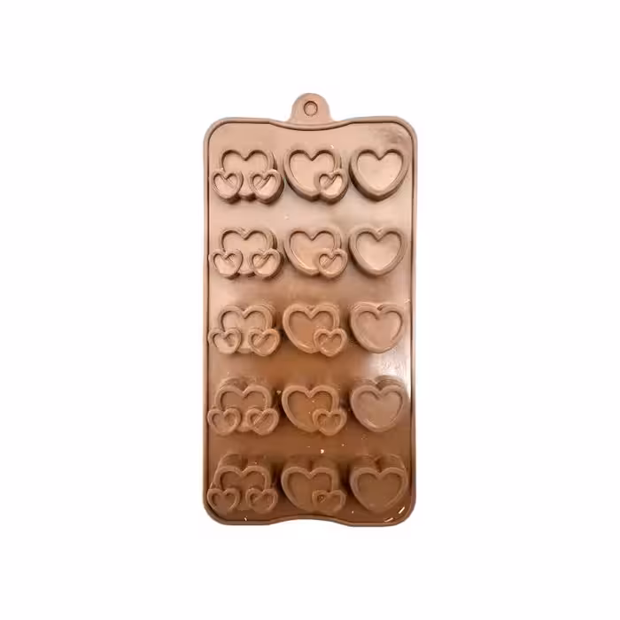 قالب سیلیکونی شکلات قلب کد پنج 11 در 20 سانت