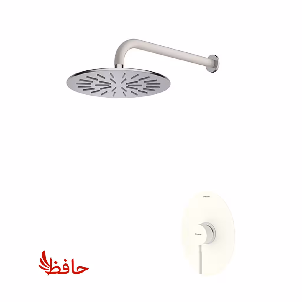 شیر حمام توکار شودر مدل روگن شیری کروم تیپ 1 BRASS