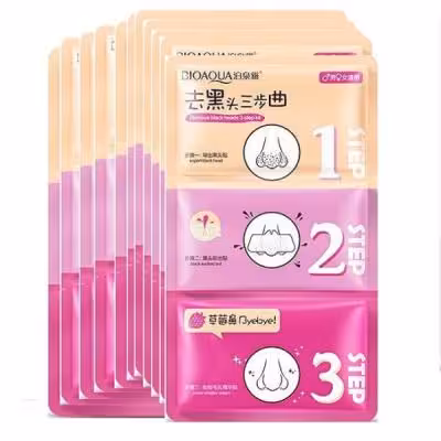 ماسک سه مرحله ای رفع جوش سرسیاه بینی بیوآکوا (بسته 10 عددی)