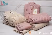 حوله ست دو نفره بلو گل برجسته