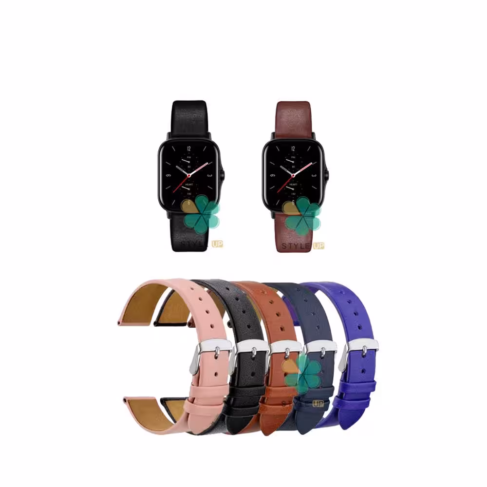 بند ساعت شیائومی Xiaomi Amazfit GTS 2 مدل Fancy Leather
