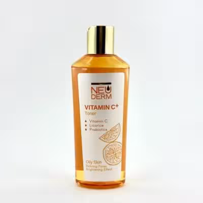 تونر صورت پوست چرب ویتامین سی پلاس نئودرم 200 میل