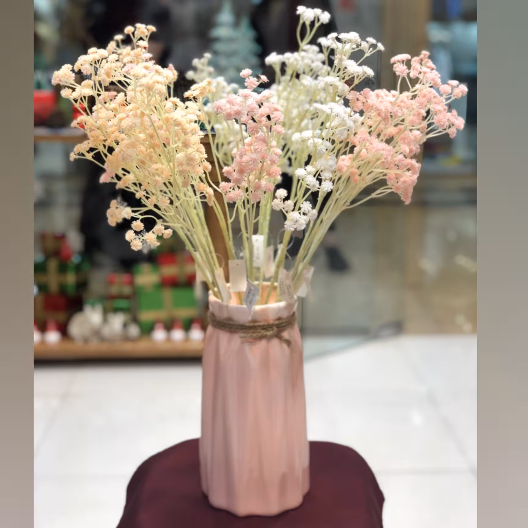 گل مصنوعی عروس یا ژیپسوفیلا  ، شاخه ای در 3 رنگ