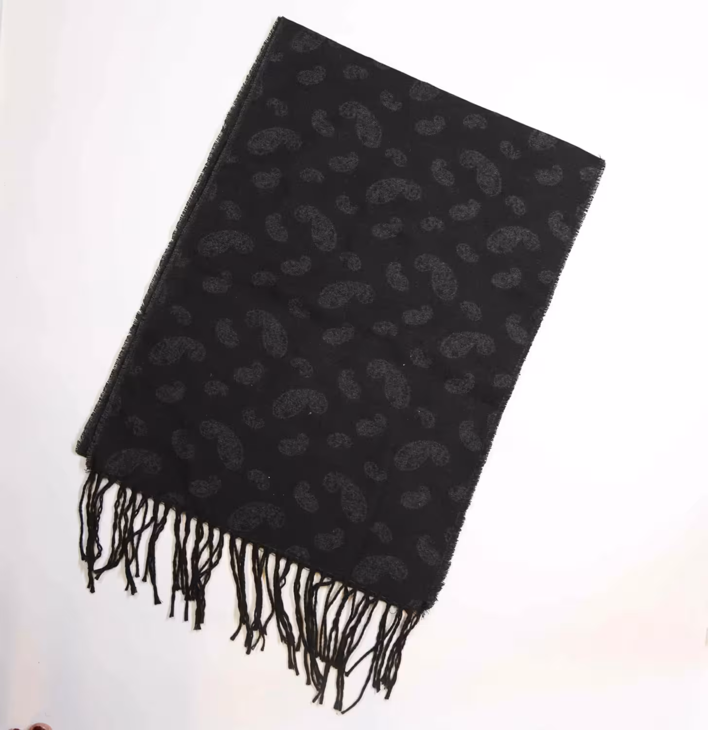 شال گردن پارچه ای دورو طرح بته جقه