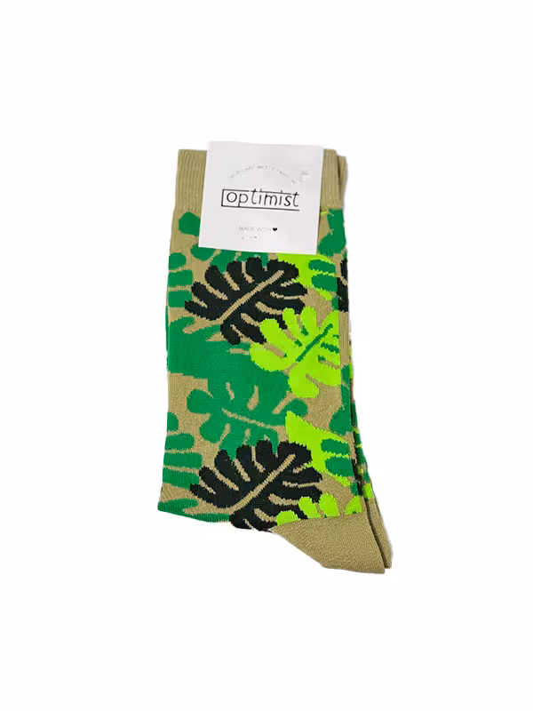 جوراب آپتیمیست ساقدار برگ