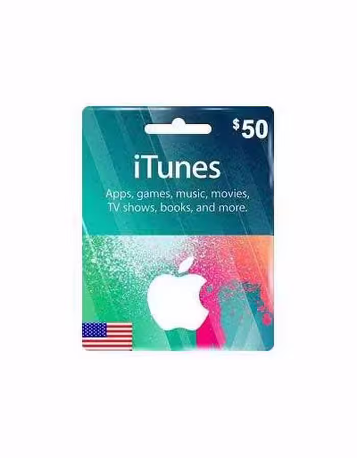 گیفت کارت اپل 50 دلاری 50 Apple iTunes Gift Card USA