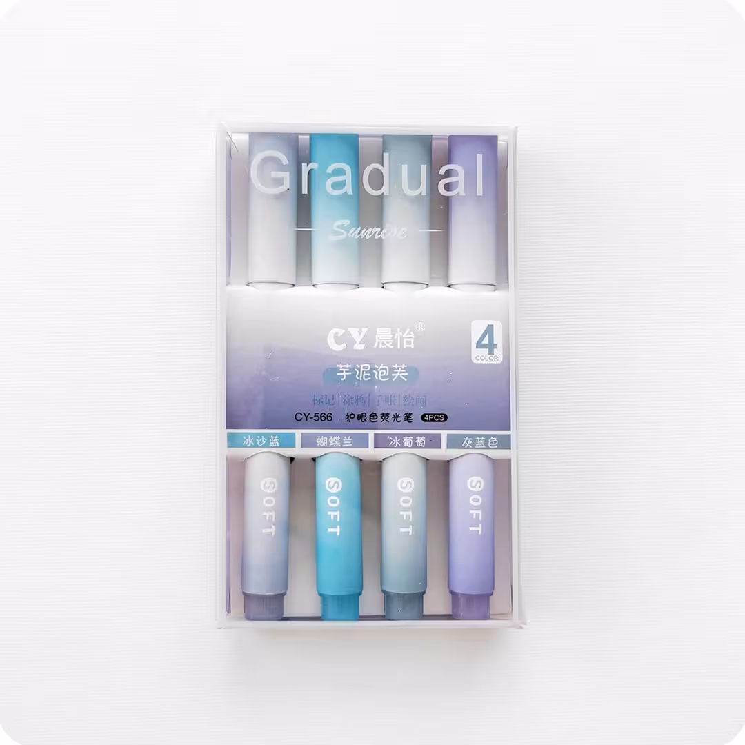 پک هایلایتر پاستلی آبی