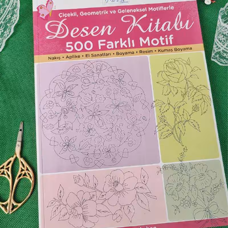 کتاب 500 پترن خام گلدوزی Desen Kitabi