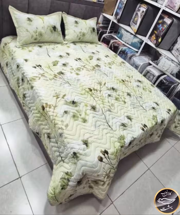 روتختی یک رو دونفره پنبه دوزی برند پرلا