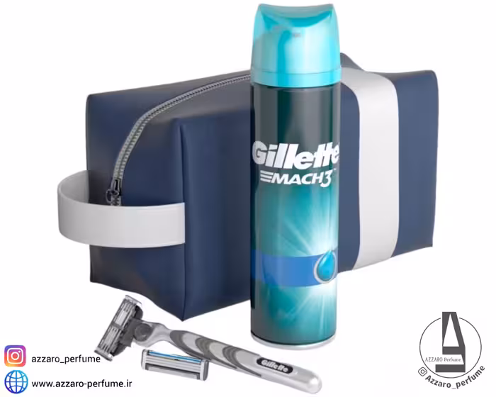 ست 3 عددی ژیلت (خودتراش به همراه تیغ،یدک اضاف،ژل ریش)