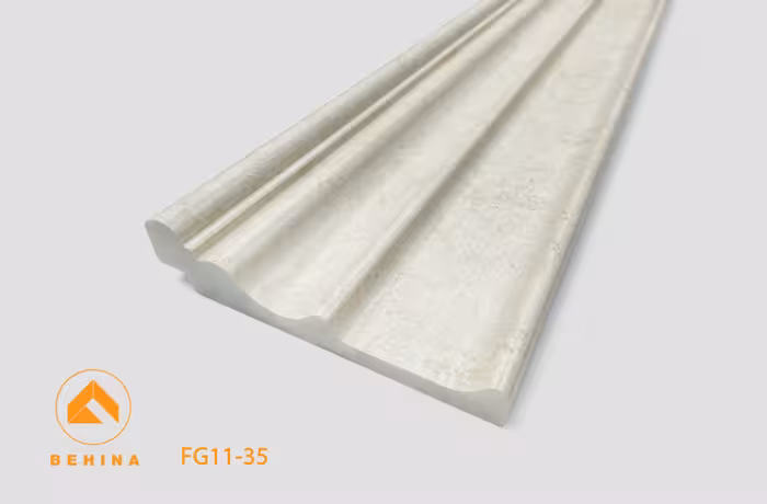 قرنیز 15 سانت بهینا کد FG11-35|کلاسیک|کرم پتینه|شاخه 3 متری