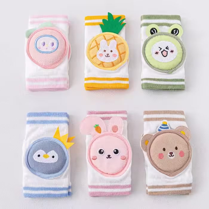 زانوبند کد  130 Baby Kneepad نخی محافظ دار نوزاد طرح حیوانات