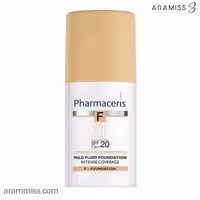 کرم پودر فلوئید فارماسریز با پوشش قوی و SPF20 (Pharmaceris F Fluid Foundation SPF20)