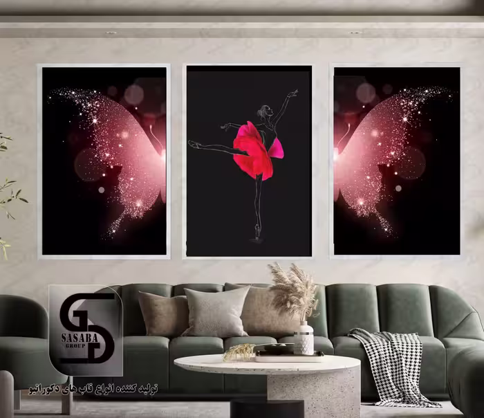 تابلو دکوراتیو سه تکه 60*40 درجه1