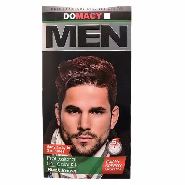 کیت رنگ مو مردانه دوماسی قهوه ای مشکی