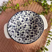 تابه دو دسته گرد دنی هوم طرح گل آبی