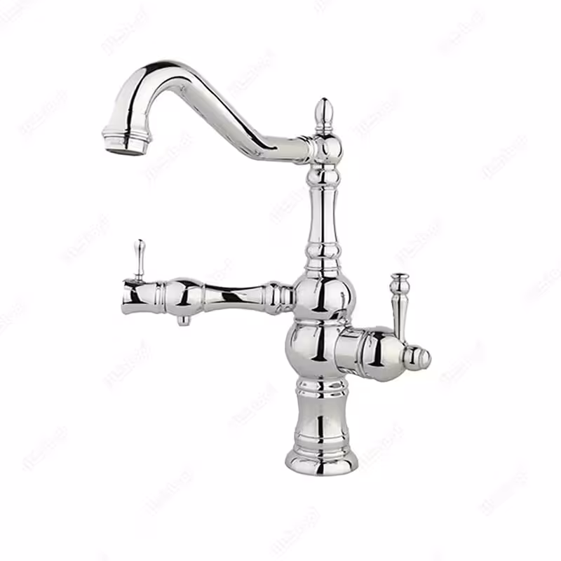 شیر ظرفشویی تصفیه دار آشپزخانه راسان مدل لیزا طلایی