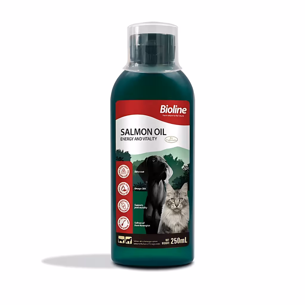 روغن ماهی مخصوص سگ و گربه بایولاین 250 میل