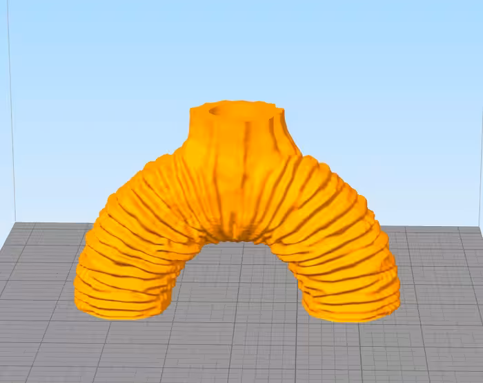 مدل سه بعدی گلجای نیم دونات طرح‌دار (STL)