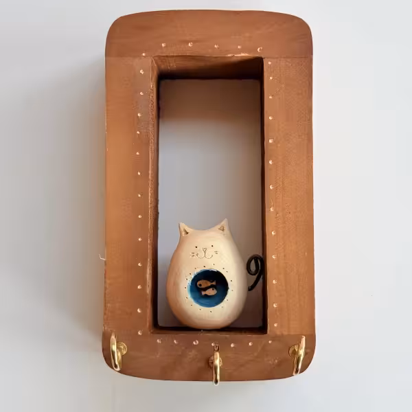 جاکلیدی تک مجسمه بچه گربه زندانی طرح یک