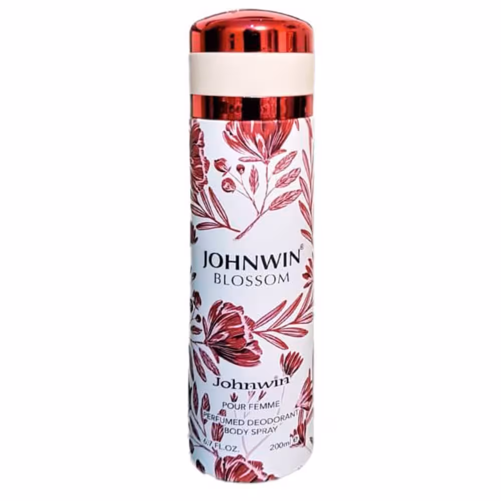 اسپری بدن زنانه جانوین مدل بلوسوم BLOSSOM حجم 200 میلی لیتر | Johnwin spray BLOSSOM 200 ML