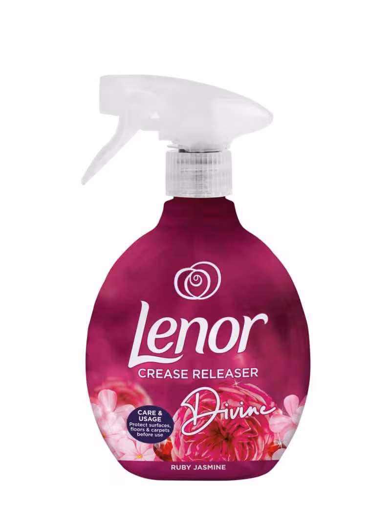 اسپری ضد چروک و خوشبو کننده لباس لنور lenor با رایحه گل های نو حجم 500 میل