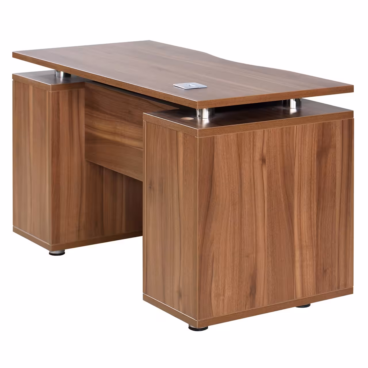 میز اداری مدل IC300 گردویی روشن