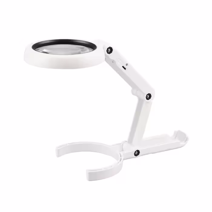 ذره بین رومیزی و دستی 2 حالته چراغ دار FS75RC