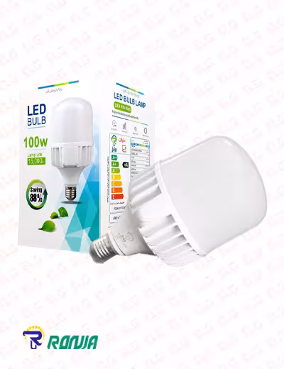 لامپ LED حبابی استوانه ای بدنه آلومینیومی 100 وات رونیا