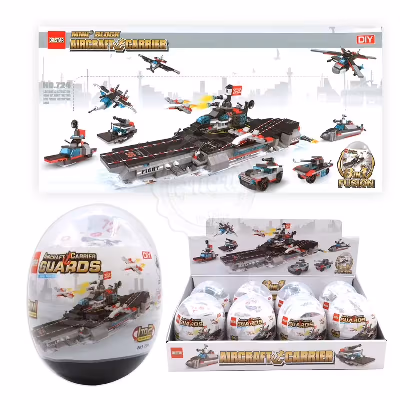 بازی ساختنی لگو نیرو دریایی تخم مرغی 🥚🚢 8in1