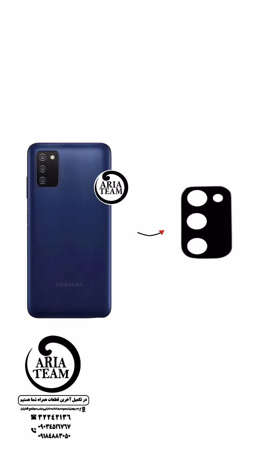 لنز دوربین سامسونگ A03s