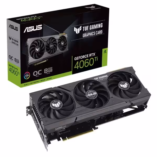کارت گرافیک ایسوس مدل TUF RTX 4060 Ti 8GB GDDR6 OC