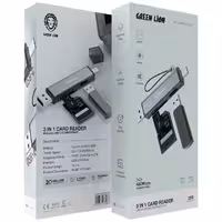 رم ریدر 3در1 با قابلیت اتصال USB-A و USB-C گرین Green Lion 3in1 Card Reader with USB-A & USB-C Connectivity
