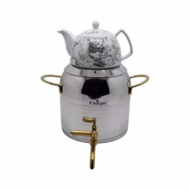 ست کتری و قوری یونیک مدل شیردار کد 7278T