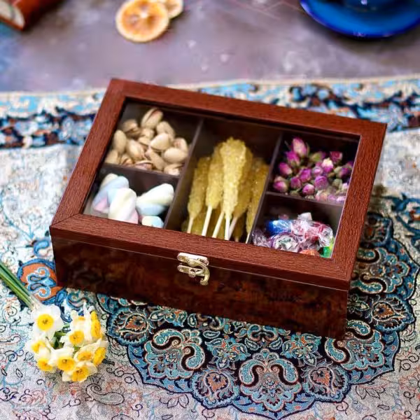 باکس تیبگ چوبی 5 خانه درب چفتی