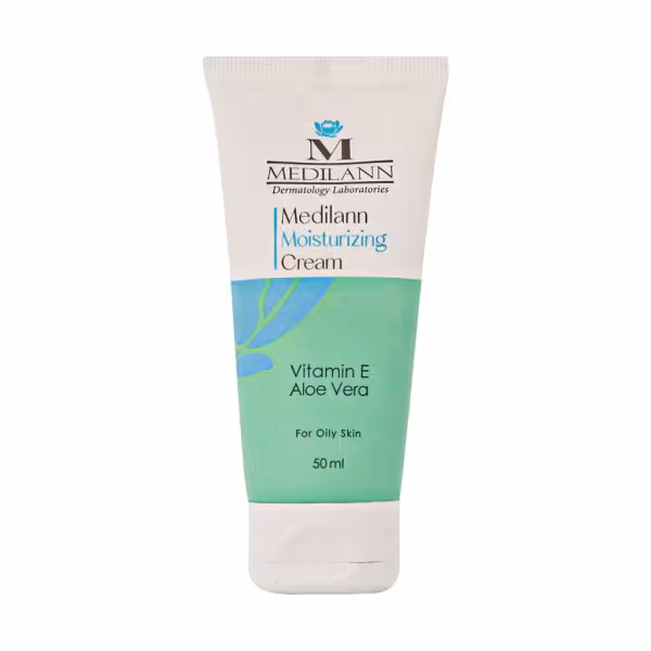 کرم مرطوب کننده مدیلن مناسب پوست چرب حجم 50 میلی لیتر