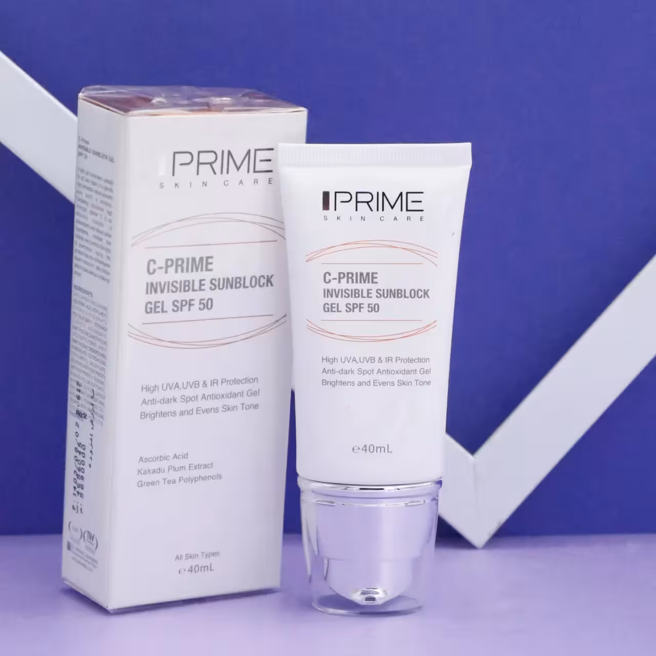 عمده فروشی ژل ضد آفتاب ویتامین سی SPF50 PRIME پرایم 40 میل 91697